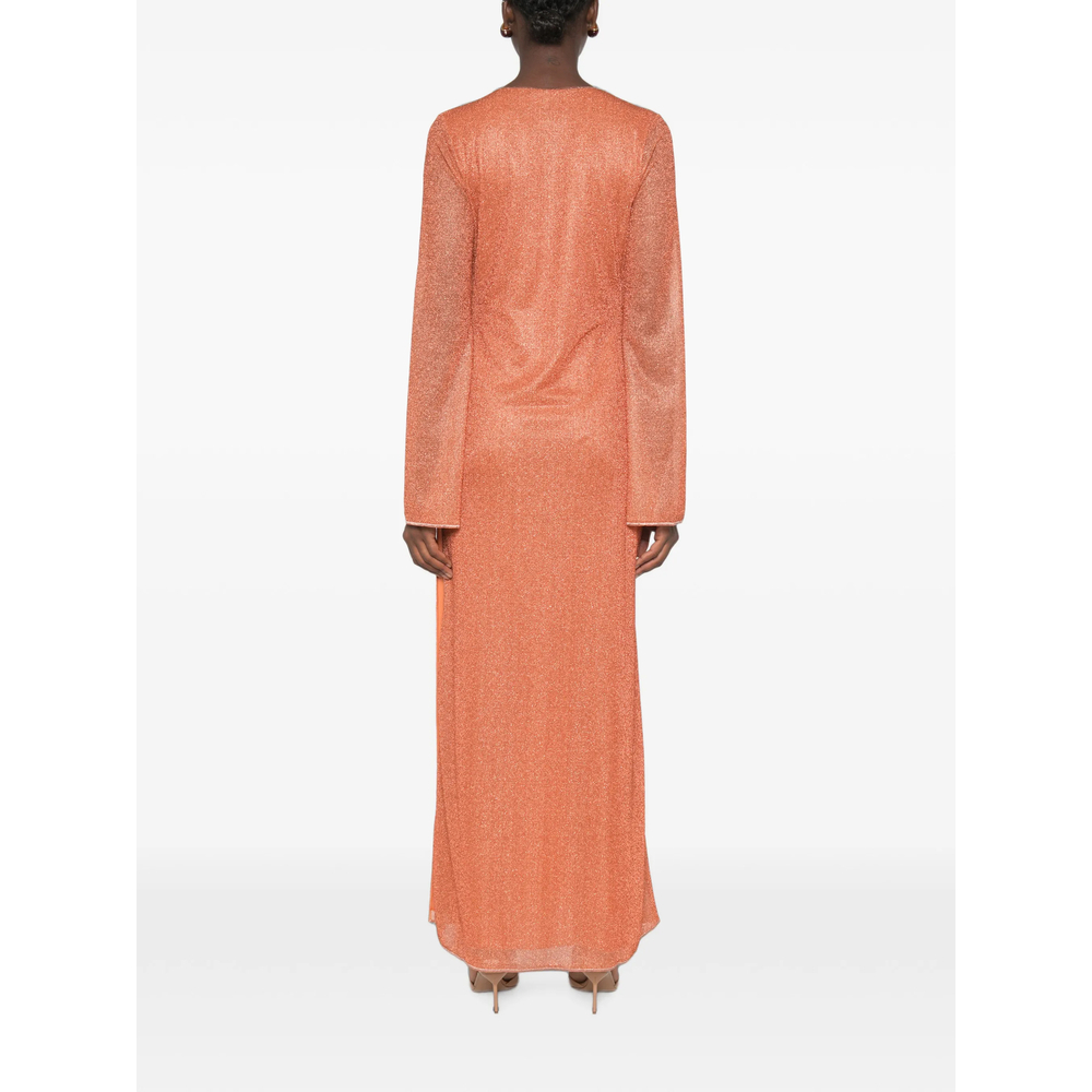 [OSEREE] Long sleeve dress FW26 RLS261 LUREX ORANG