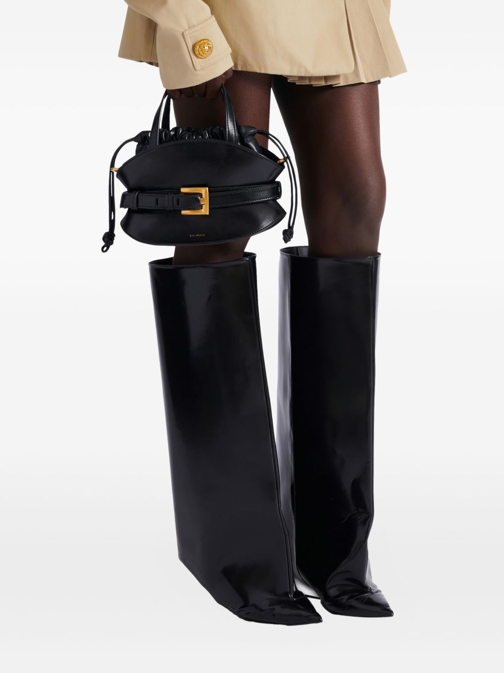 [Balmain] Shoulder bag FW26 FN0DP017LMTE0PA