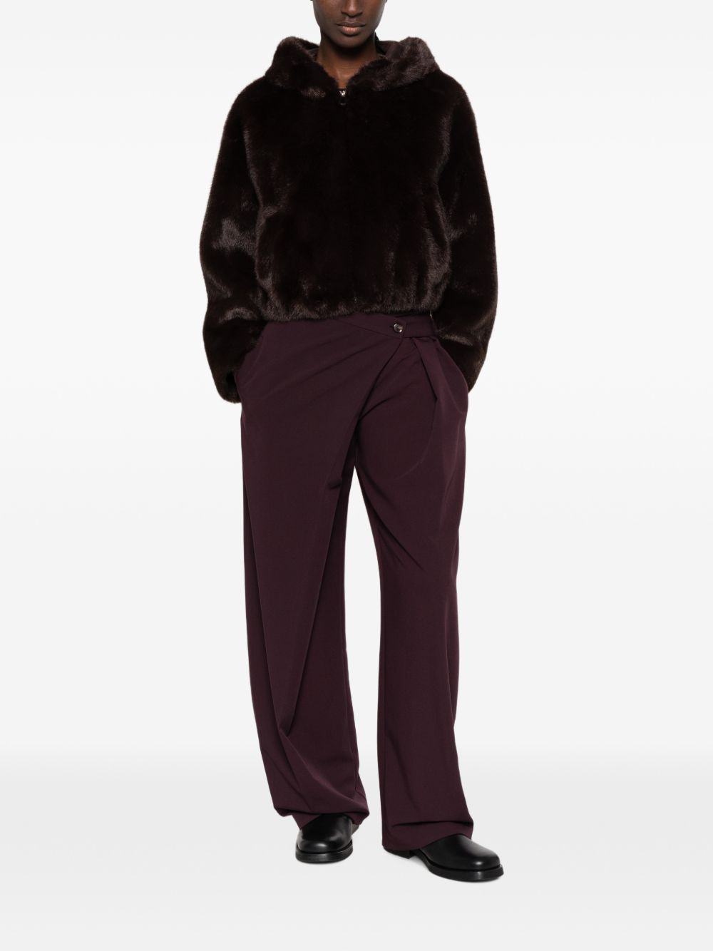 [PINKO] Fur Jacket FW26 107053 A3E9 GASTERIA L72
