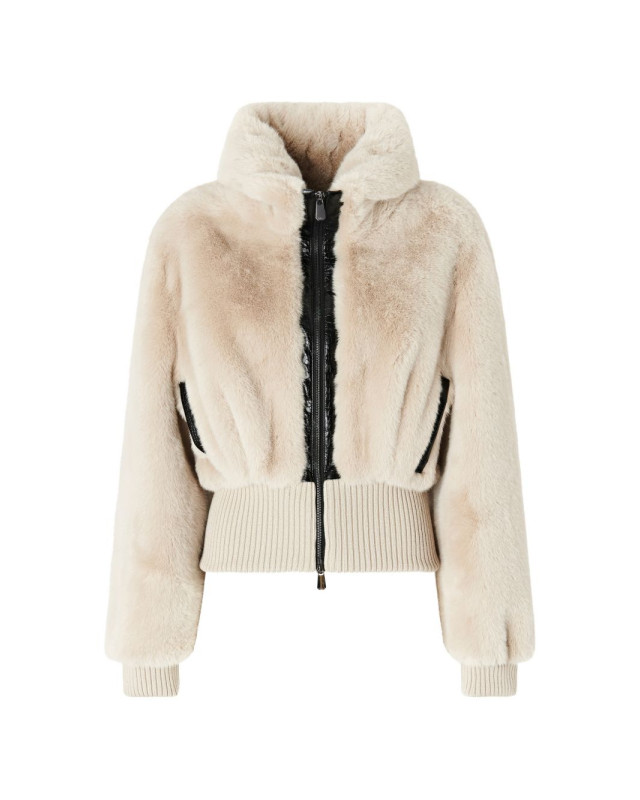 [PINKO] Fur Jacket FW26 107040 A3E7 BAGELS C32