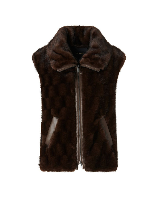 [PINKO] Fur Jacket FW26 106939 A3C5 GLOSSINIA M11