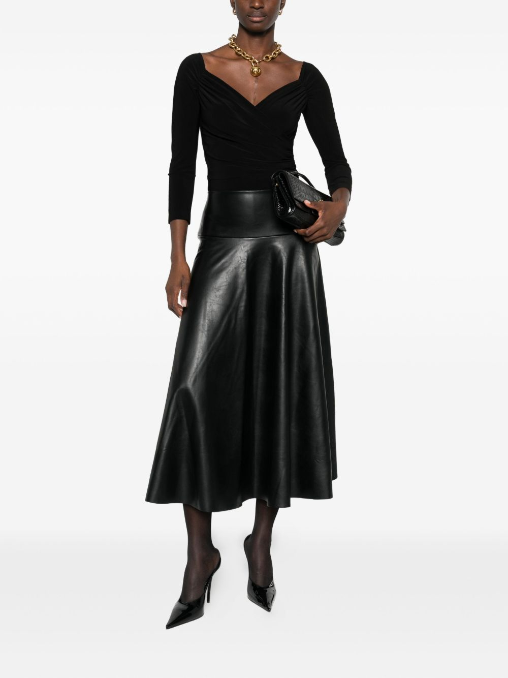 [Norma Kamali] T-shirts Short Sleeve FW26 KK325BPLR19001 BLACK