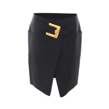 [Balmain] Mini skirt FW26 HF1LBB22WC090PA