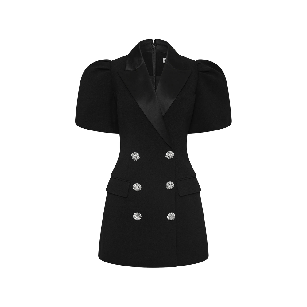 [Rebecca Vallance] Short sleeve dress FW26 2602-1847  BLACK