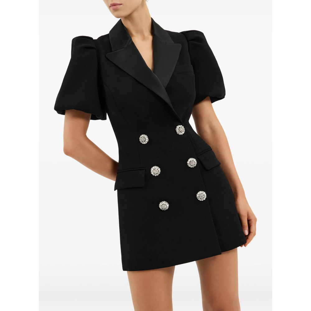 [Rebecca Vallance] Short sleeve dress FW26 2602-1847  BLACK