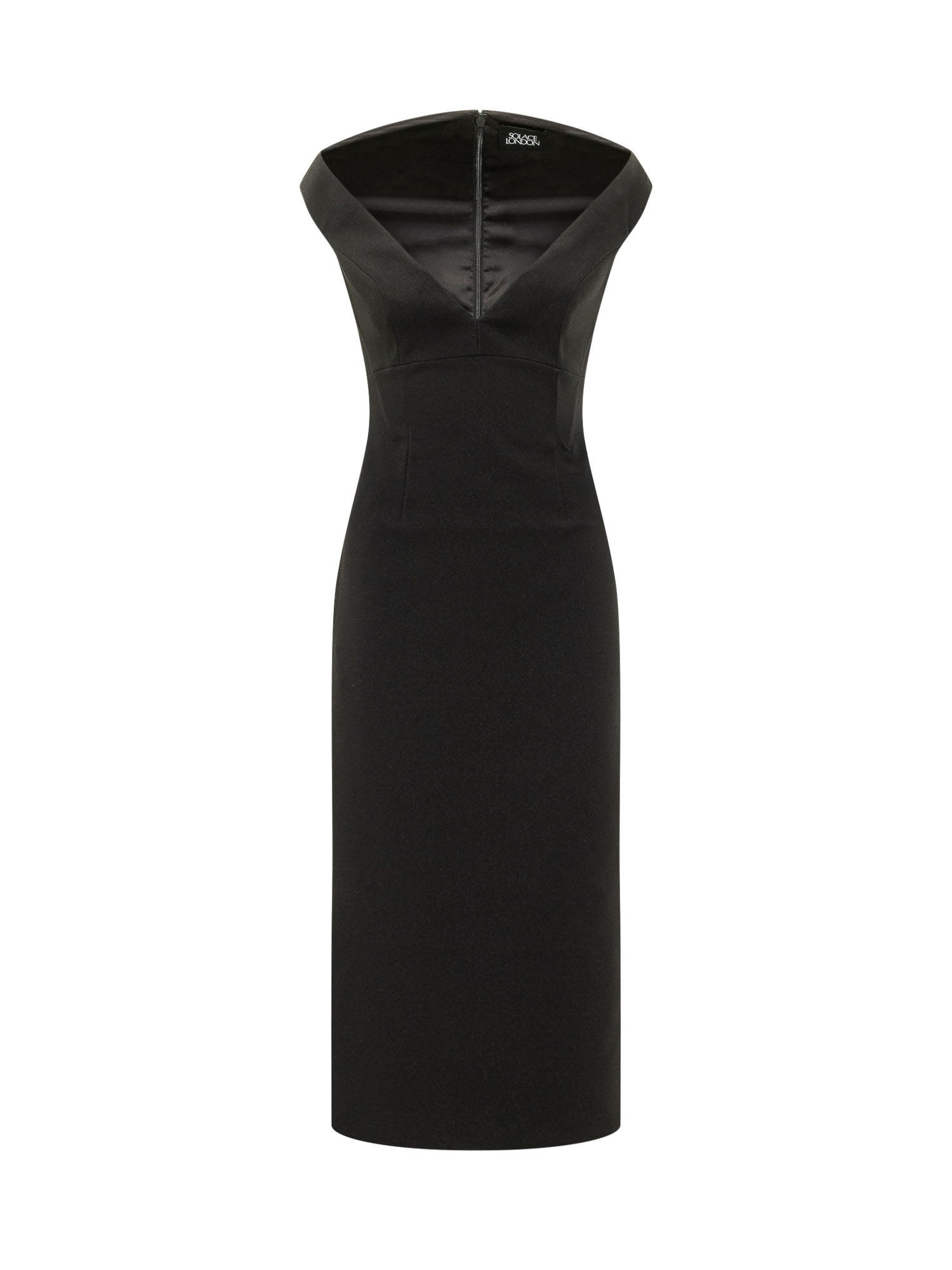 [Solace London] Sleeveless dress FW26 OS47051 BLACK