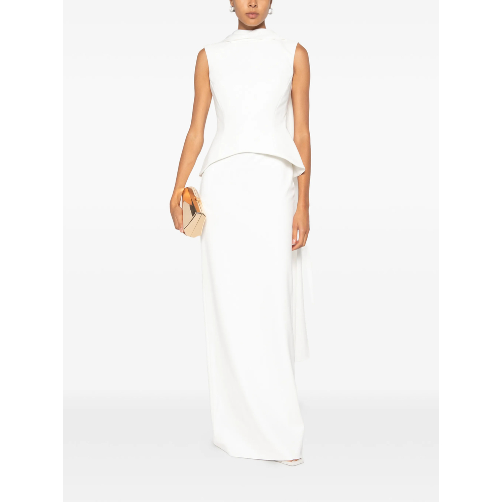 [Solace London] Sleeveless dress FW26 OS48040  CREAM