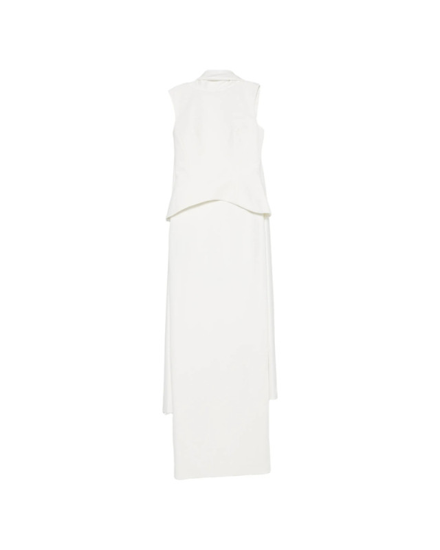 [Solace London] Sleeveless dress FW26 OS48040  CREAM