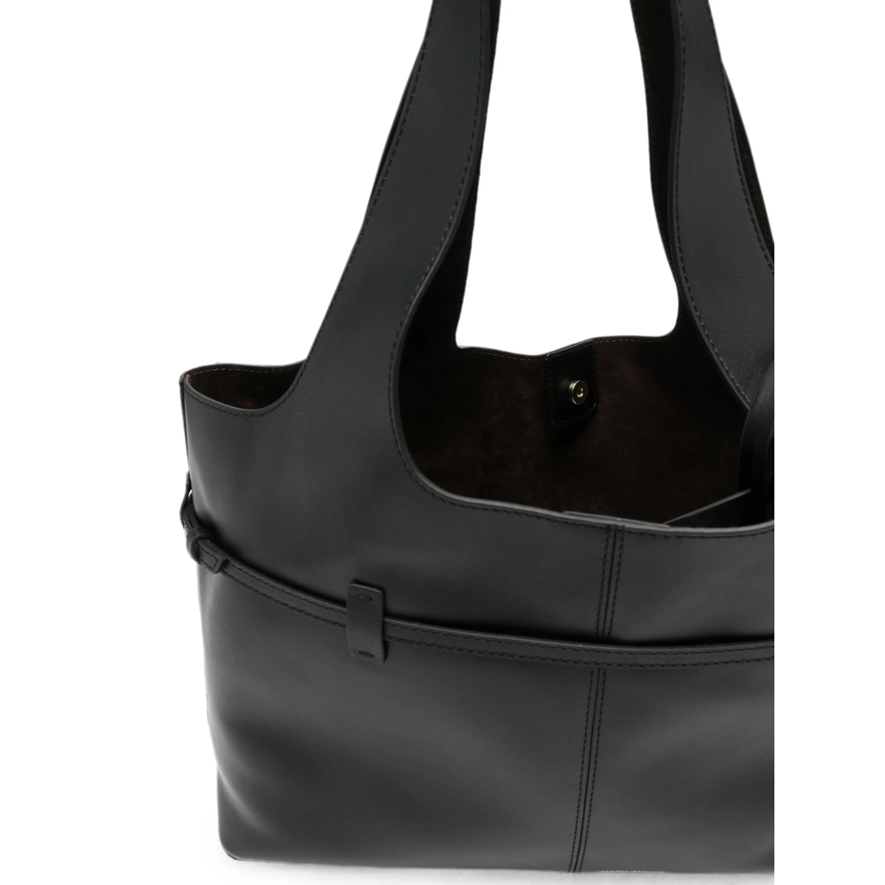 [Manu Atelier] Shoulder bag FW26 2025256 CAMBONCABA BLACK