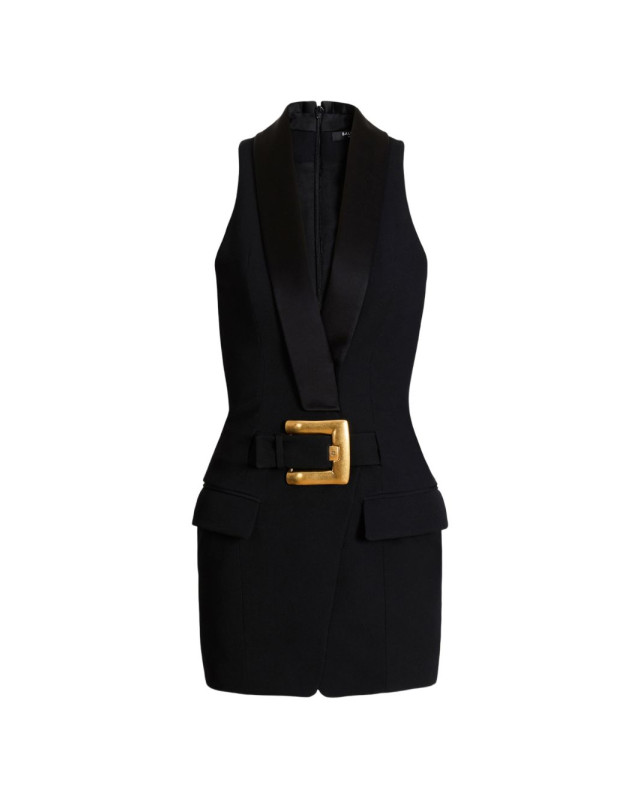 [Balmain] Sleeveless dress FW26 HF1R5184ME54EAP
