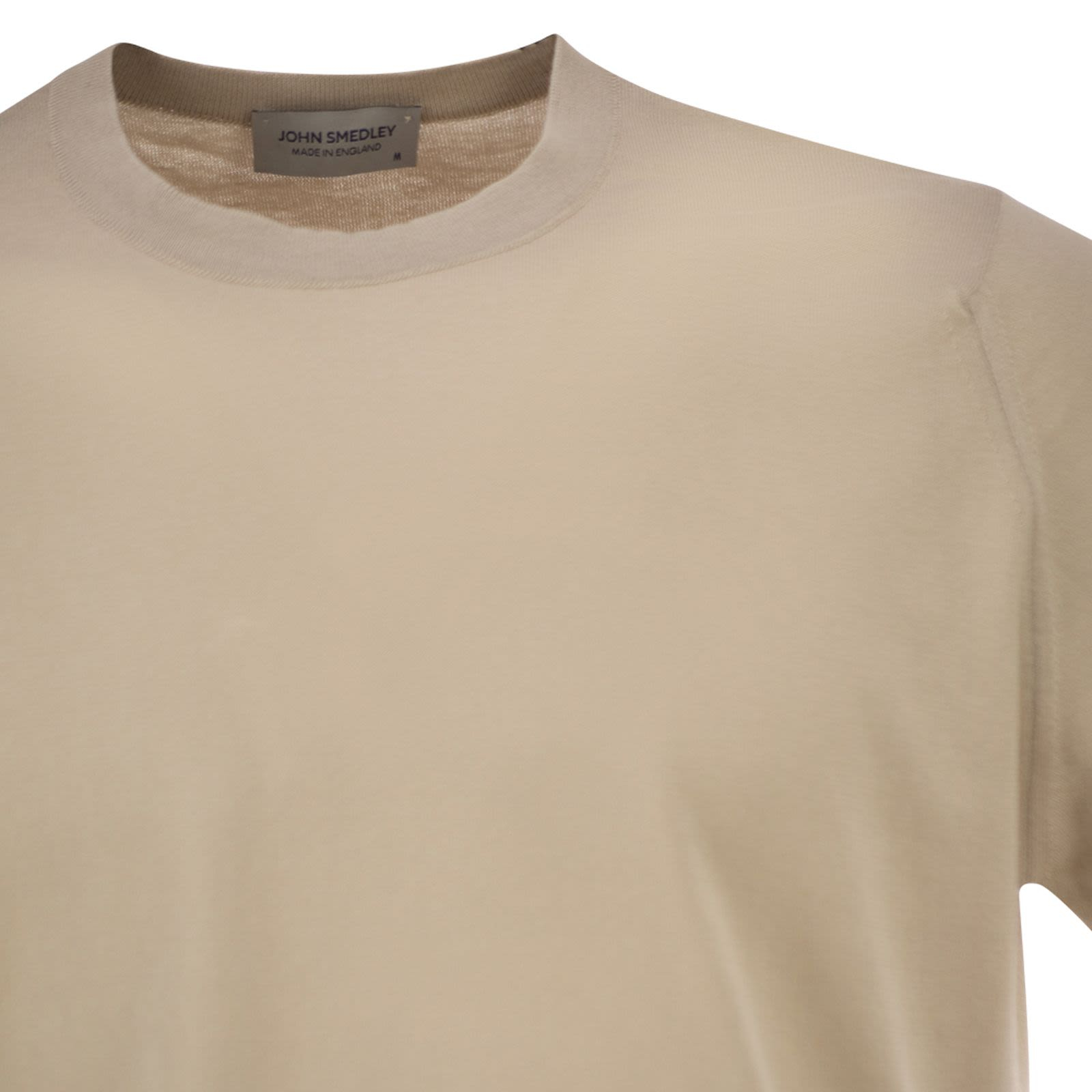 [JOHN SMEDLEY] T-shirts Short Sleeve SS26 KEMPTON ALMOND