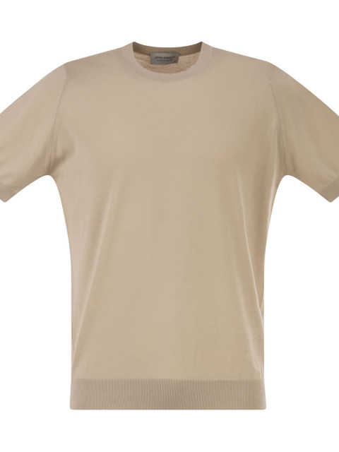 [JOHN SMEDLEY] T-shirts Short Sleeve SS26 KEMPTON ALMOND
