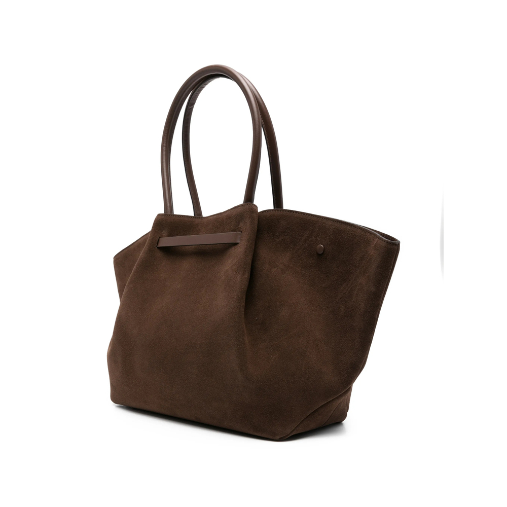 [DEMELLIER] Tote bag FW26 D90 SUEDE NEW YORK MOCHA