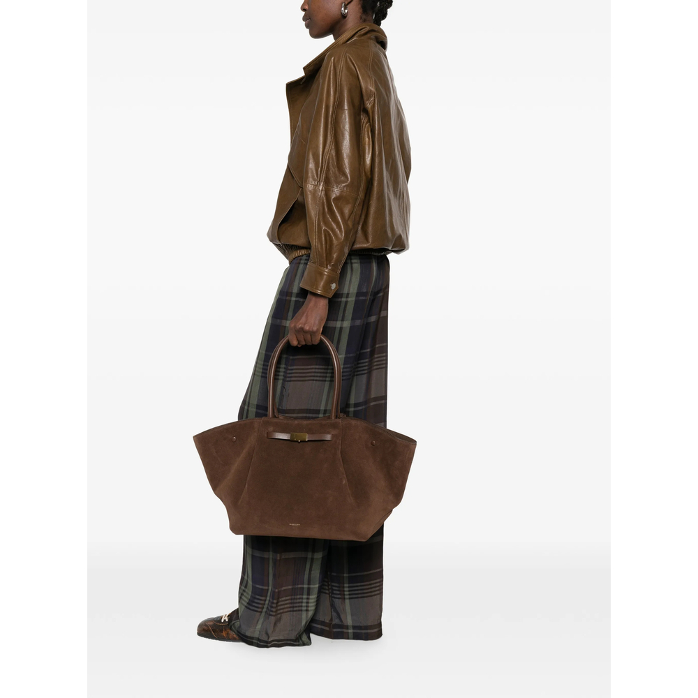 [DEMELLIER] Tote bag FW26 D90 SUEDE NEW YORK MOCHA
