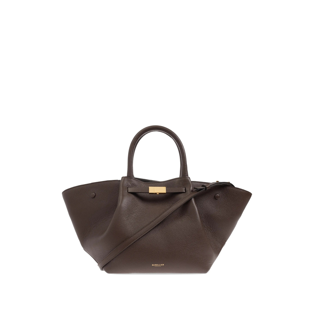 [DEMELLIER] Tote bag FW26 N81 LEATHER MIDI NEW Y MOCHA