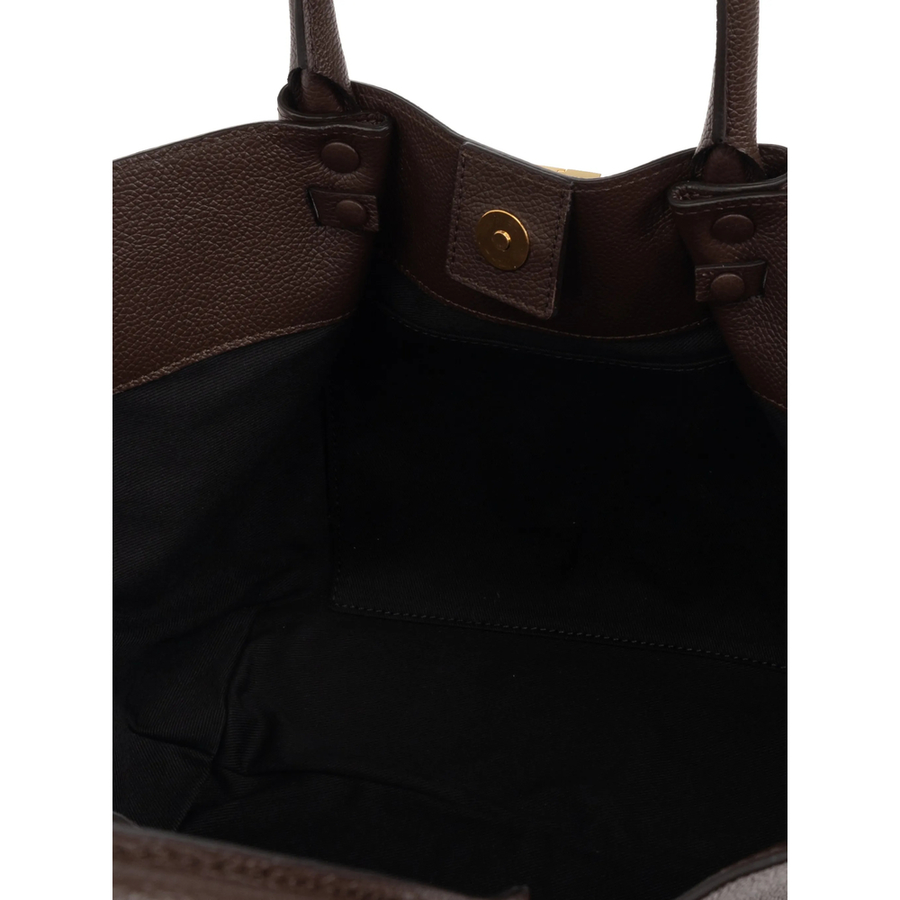 [DEMELLIER] Tote bag FW26 N81 LEATHER MIDI NEW Y MOCHA