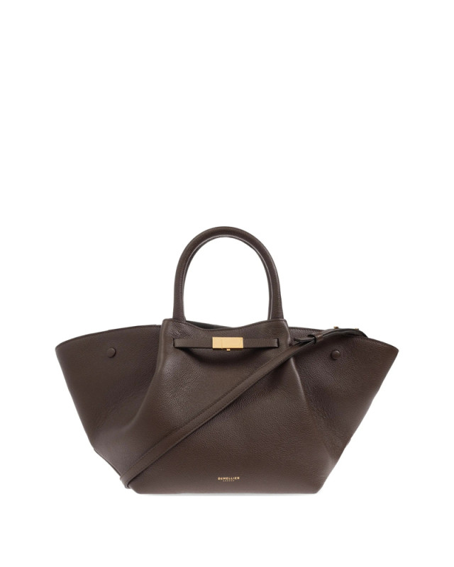 [DEMELLIER] Tote bag FW26 N81 LEATHER MIDI NEW Y MOCHA
