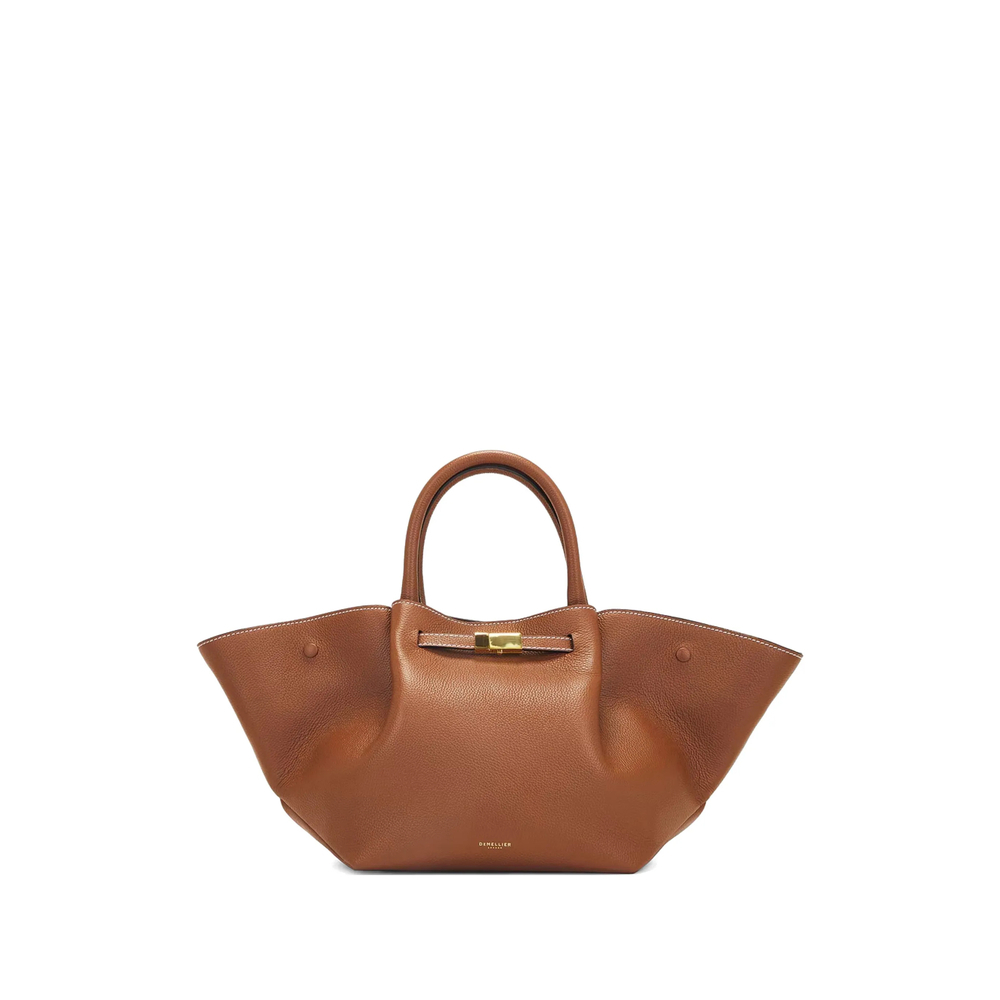 [DEMELLIER] Tote bag FW26 N81 LEATHER MIDI NEW Y TAN