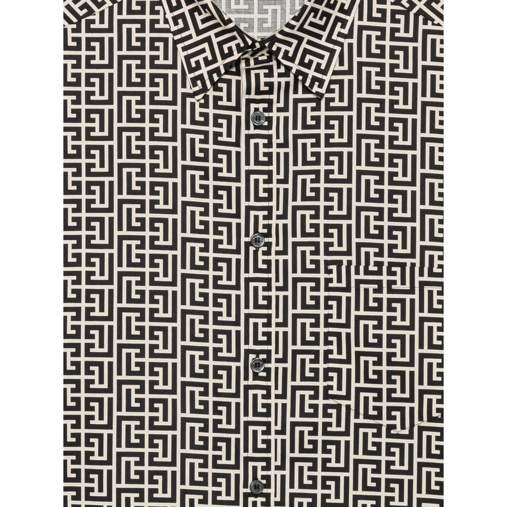 [Balmain] Shirts Long Sleeve FW26 HH1HS590 CE27 GFE
