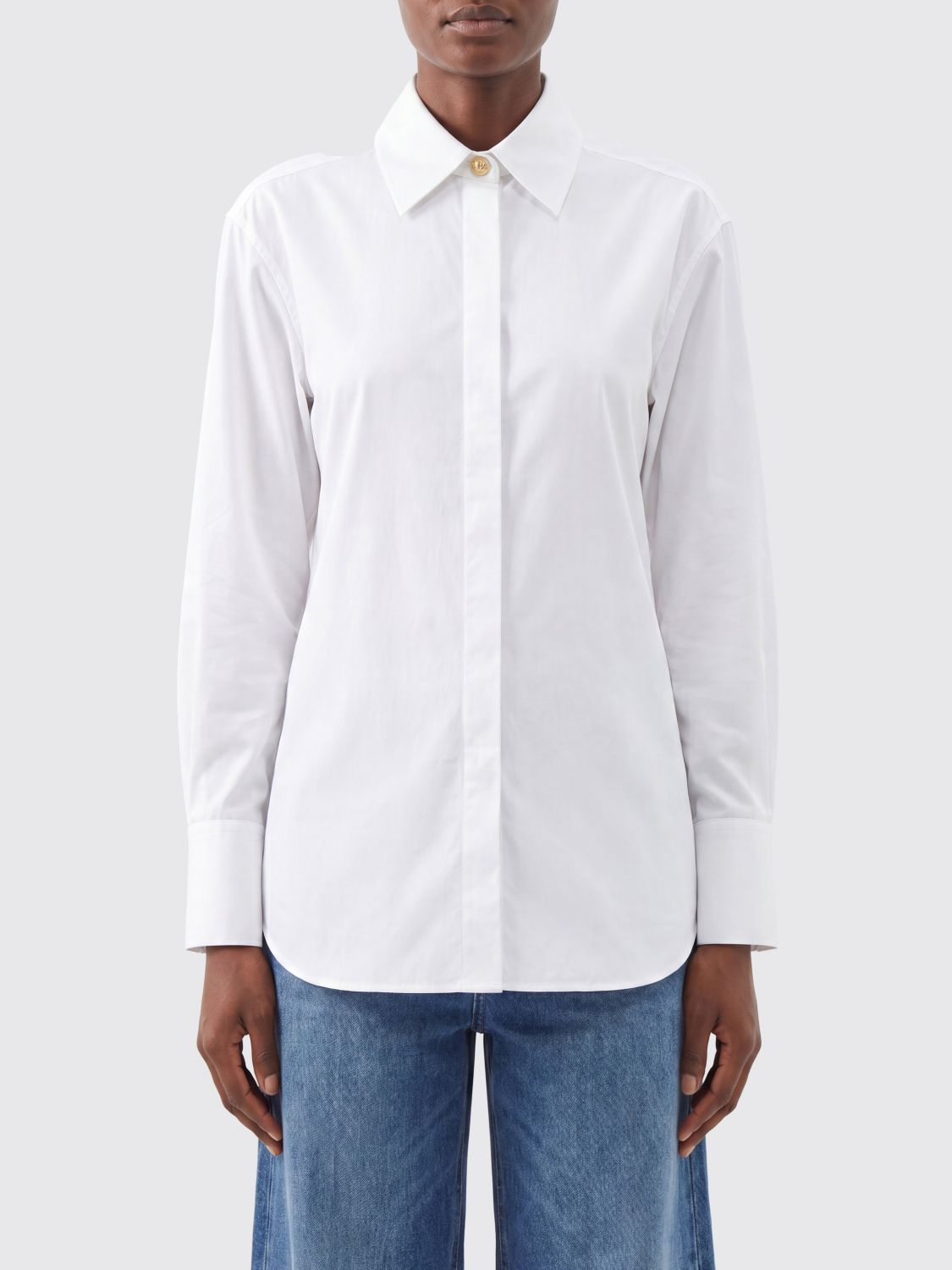[Balmain] Shirts Long Sleeve FW26 HF1HS495CG72 0FB