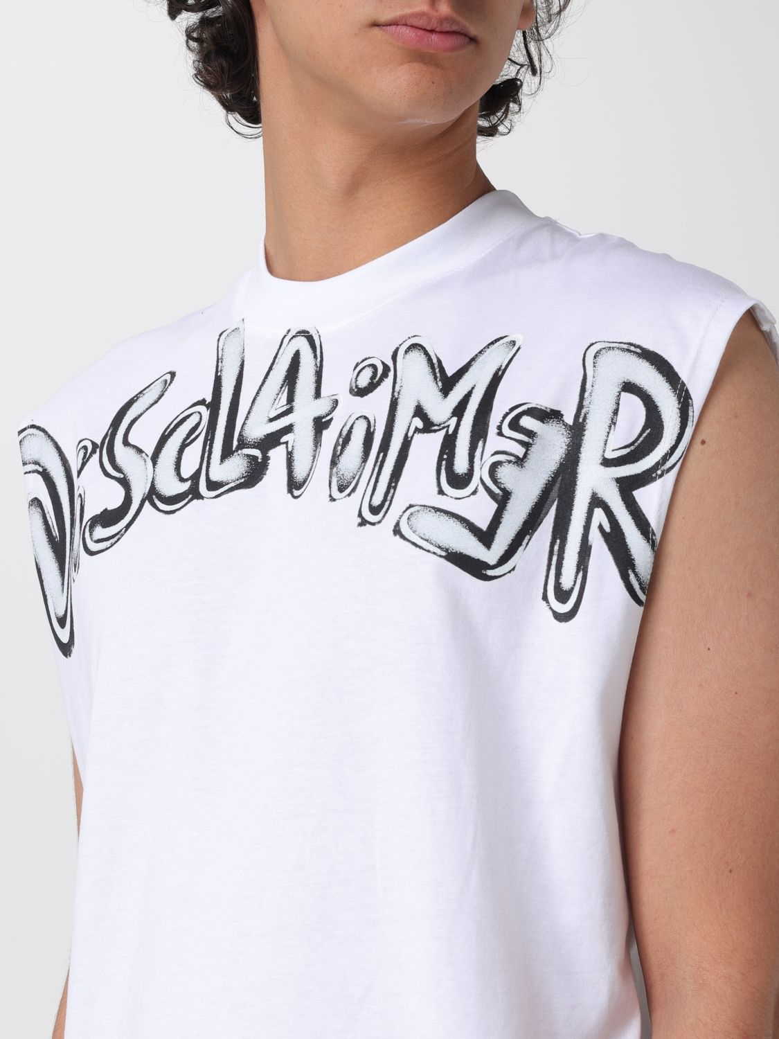 [DISCLAIMER] T-shirts Sleeveless SS26 26EDS55414 BIANCO NERO
