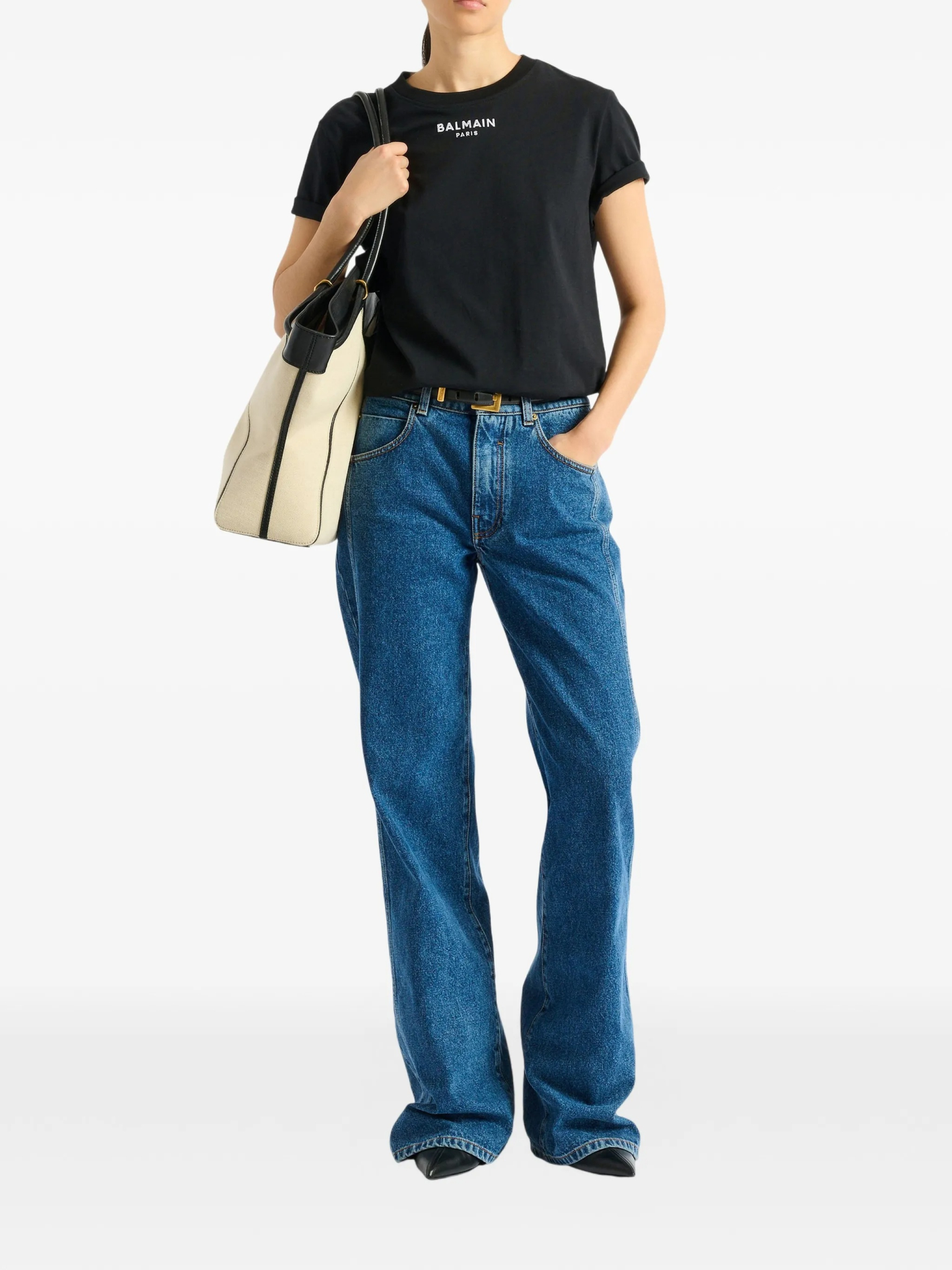 [BALMAIN PARIS] T-shirts Short Sleeve FW26 HF1EF000 BD10