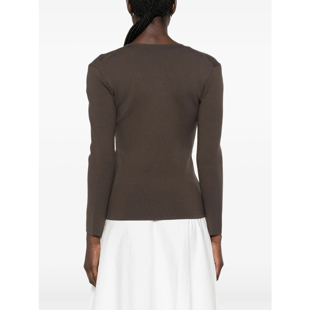 [TOTEME] Knitwear FW26 262-WRT0685 YA0243-427 WALNU