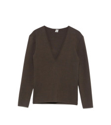 [TOTEME] Knitwear FW26 262-WRT0685 YA0243-427 WALNU