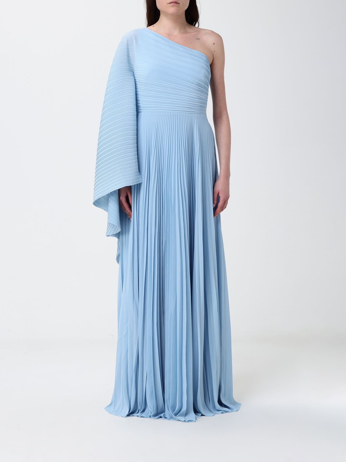 [Solace London] Long sleeve dress SS26 OS43001 SOFT BLUE