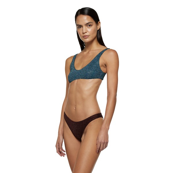 [OSEREE SWIMWEAR] Bikini SS26 LSS205.PEACOCK CHOCOLATE-PEACOCK CHOCOLATE