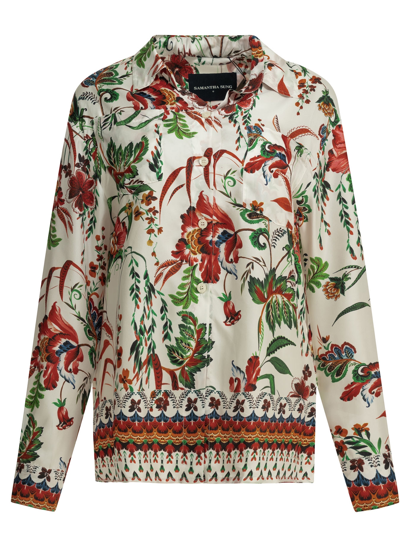 [Samantha Sung] Shirts Long Sleeve SS26 CAMICIA PIGIAMAASIAN BOTANICWHITE