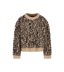 [Nili Lotan] Knitwear SS26 81542 Y392CAMEL LEOPARD