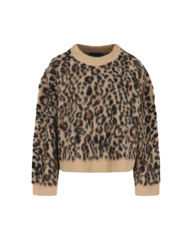 [Nili Lotan] Knitwear SS26 81542 Y392CAMEL LEOPARD