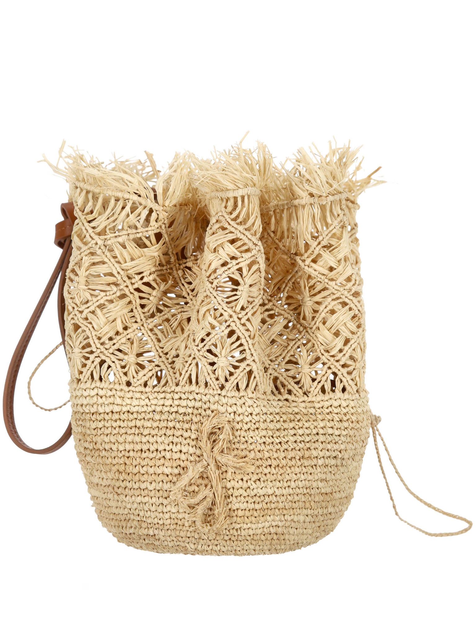 [RUSLAN BAGINSKIY] Shoulder bag SS26 BBCT036RAF108LBHRPRBNATURAL STRAW BRO