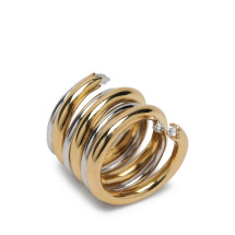 [Panconesi] Ring SS26 S26FG009PSILVER/GOLD