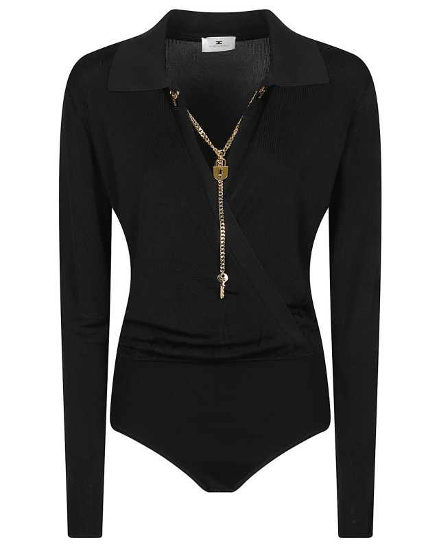 [ELISABETTA FRANCHI] T-shirts Long Sleeve FW26 BK03S66E2