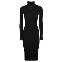 [ELISABETTA FRANCHI] Long sleeve dress FW26 AM21B66E2