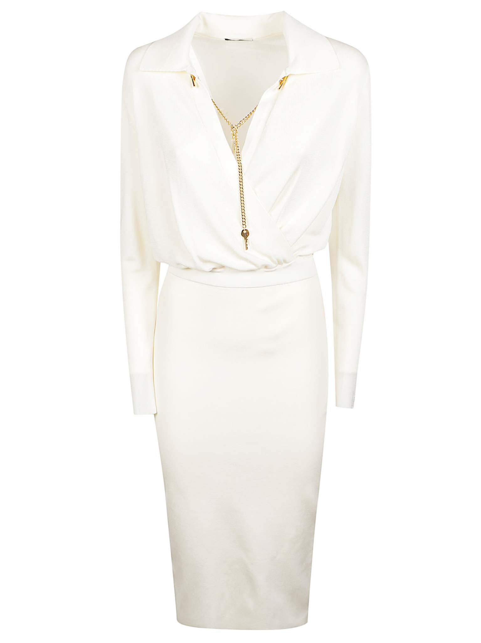 [ELISABETTA FRANCHI] Long sleeve dress FW26 AM19S66E2
