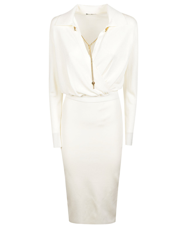 [ELISABETTA FRANCHI] Long sleeve dress FW26 AM19S66E2