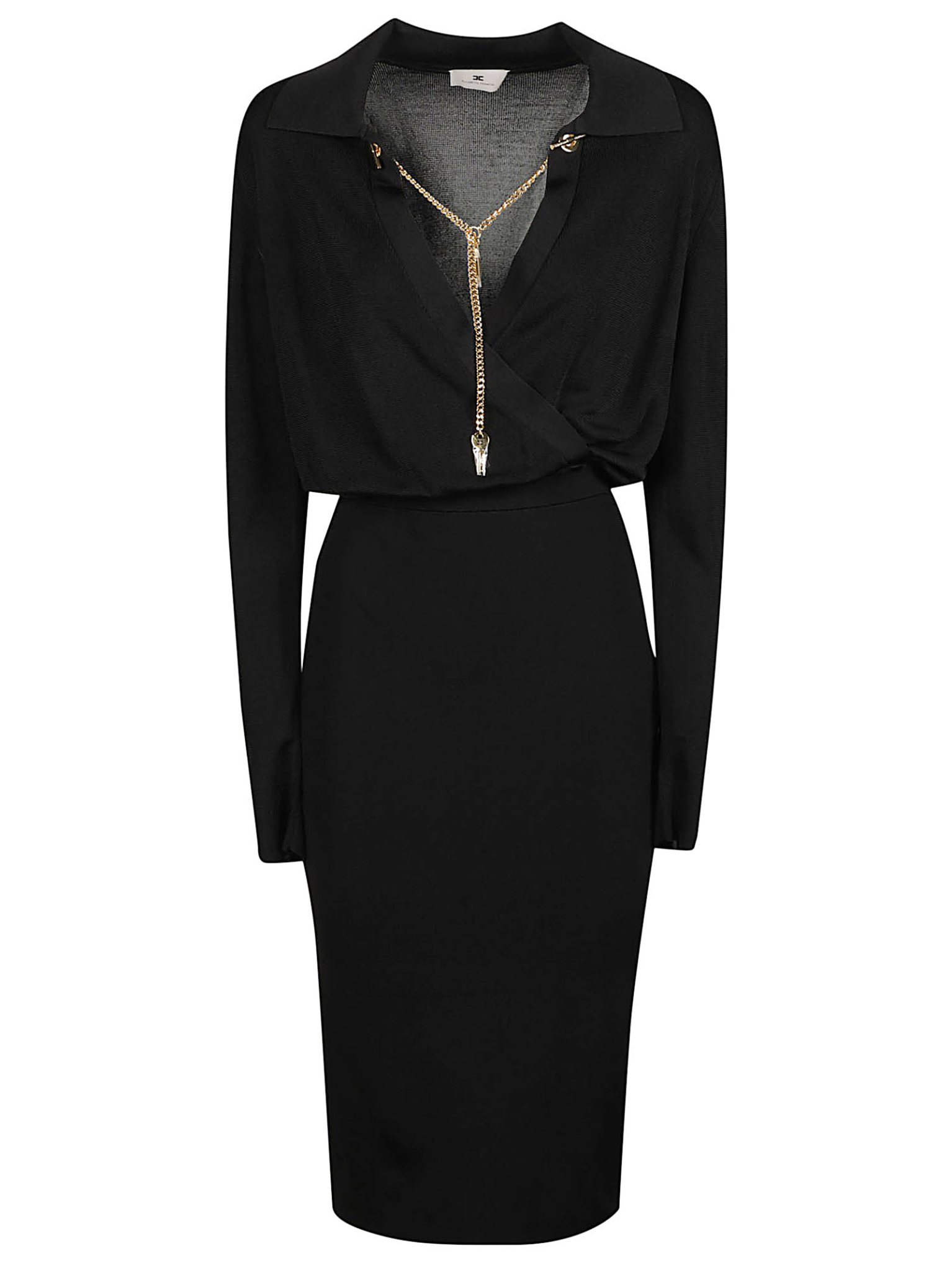 [ELISABETTA FRANCHI] Long sleeve dress FW26 AM19S66E2