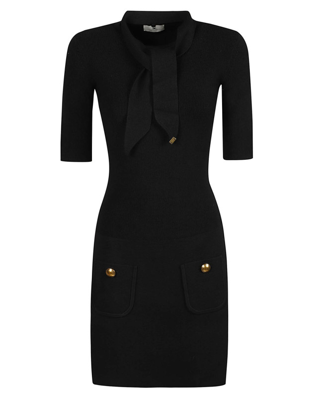 [ELISABETTA FRANCHI] Short sleeve dress FW26 AM04S66E2