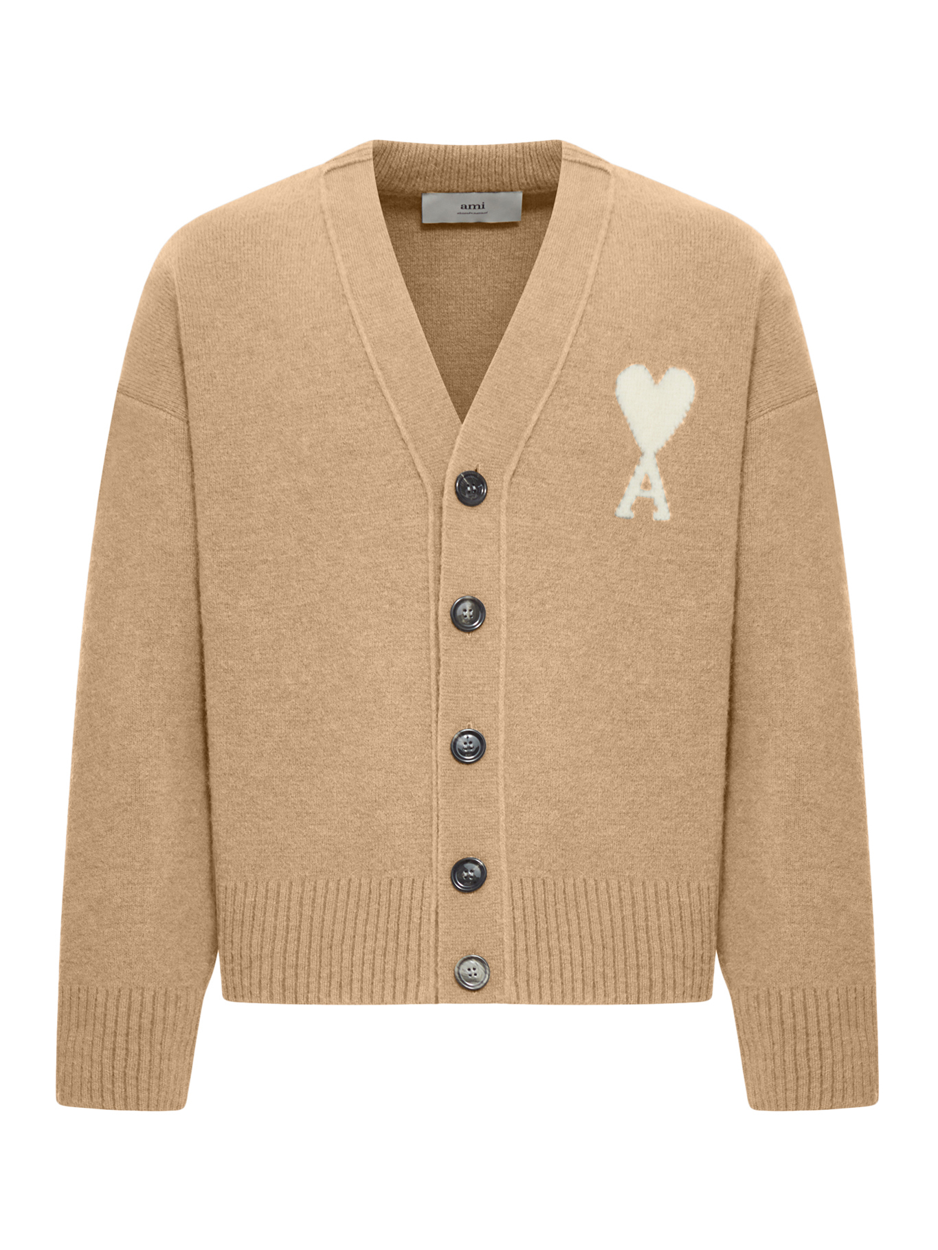 [Ami Paris] Knitwear FW26 UKC365KN0135A278 BEIGE MASTIC ECRU