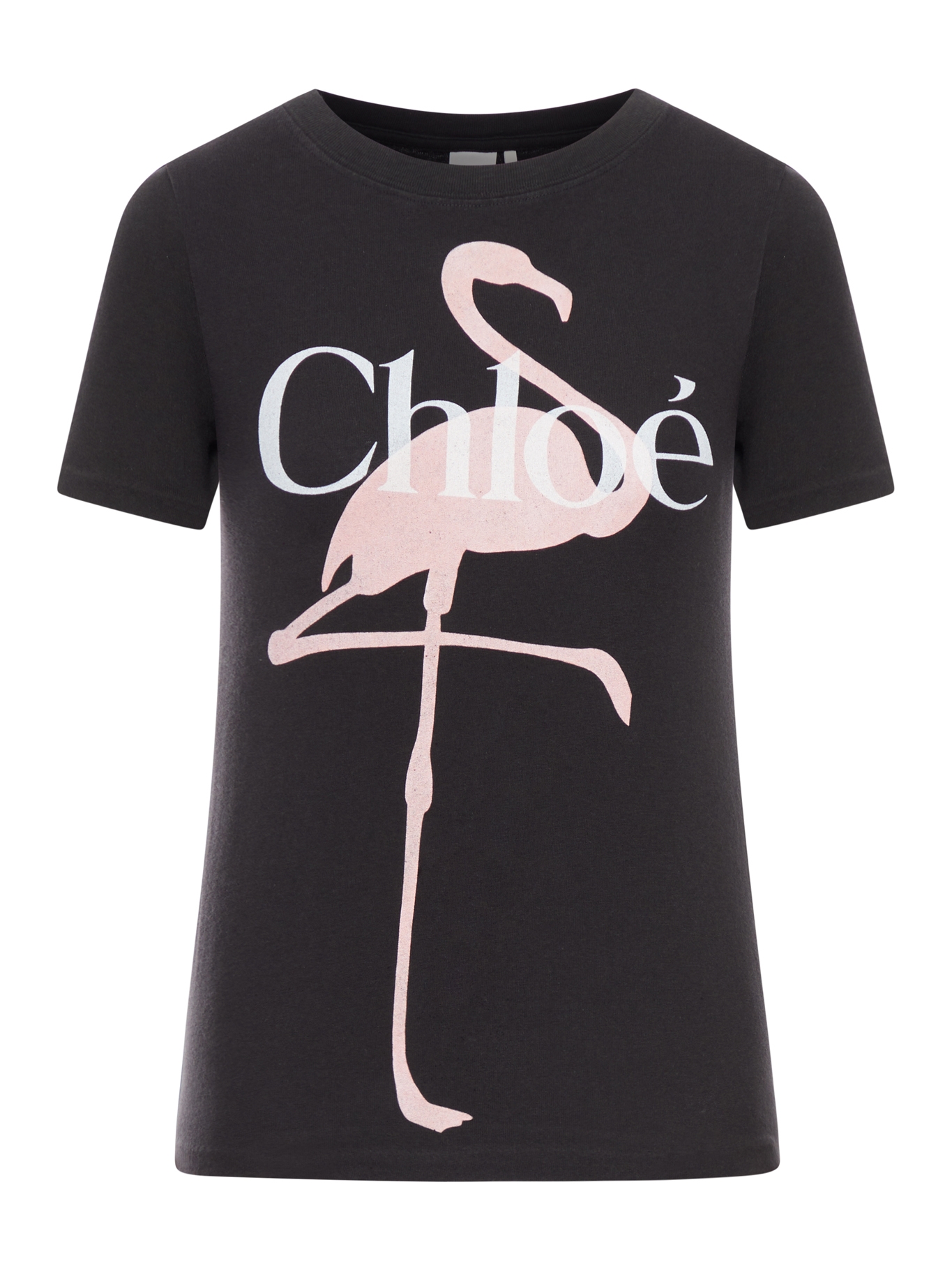 [Chloe] T-shirts Short Sleeve SS26 CH26SJH08194070 ASH BLACK