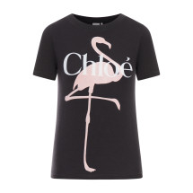 [Chloe] T-shirts Short Sleeve SS26 CH26SJH08194070 ASH BLACK