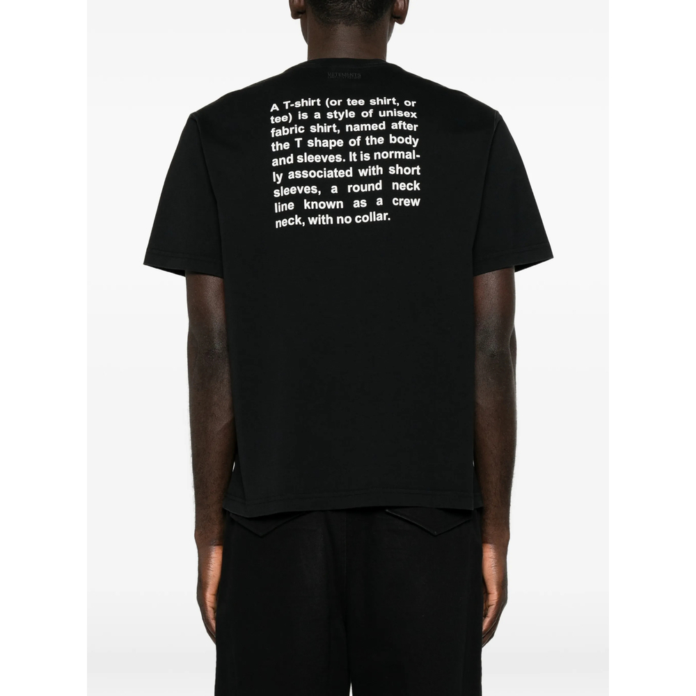 [Vetements] T-shirts Short Sleeve FW26 MH27TR221B  BLACK