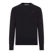 [Ami Paris] Knitwear FW26 HKS826001009 NOIR ROUGE