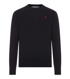 [Ami Paris] Knitwear FW26 HKS826001009 NOIR ROUGE