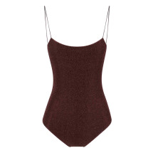[OSEREE] Swimsuit SS26 LIS601 LUREXCHOCOLATE