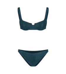 [OSEREE] Bikini SS26 LAF257 LUREXPEACOCK
