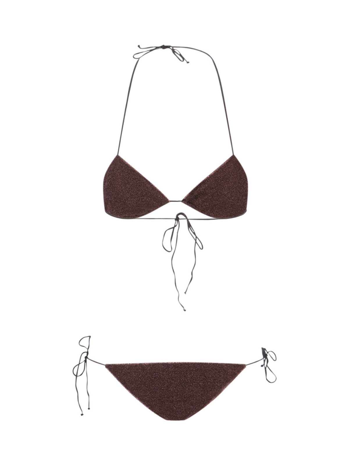 [OSEREE] Bikini SS26 LTS601 LUREXCHOCOLATE